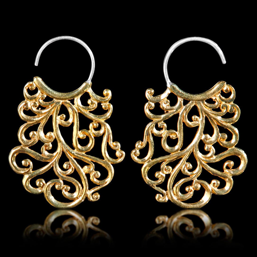 Last Pair! Empress Curls - Silver Posts - Tree Spirit Wellness