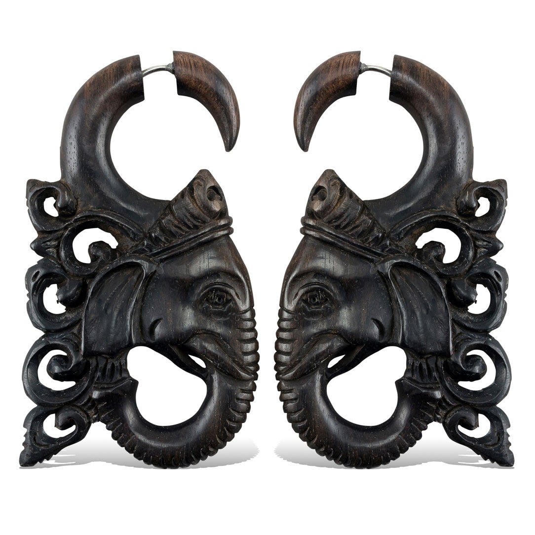 Last Pair! Ganesha - Wood - Tree Spirit Wellness