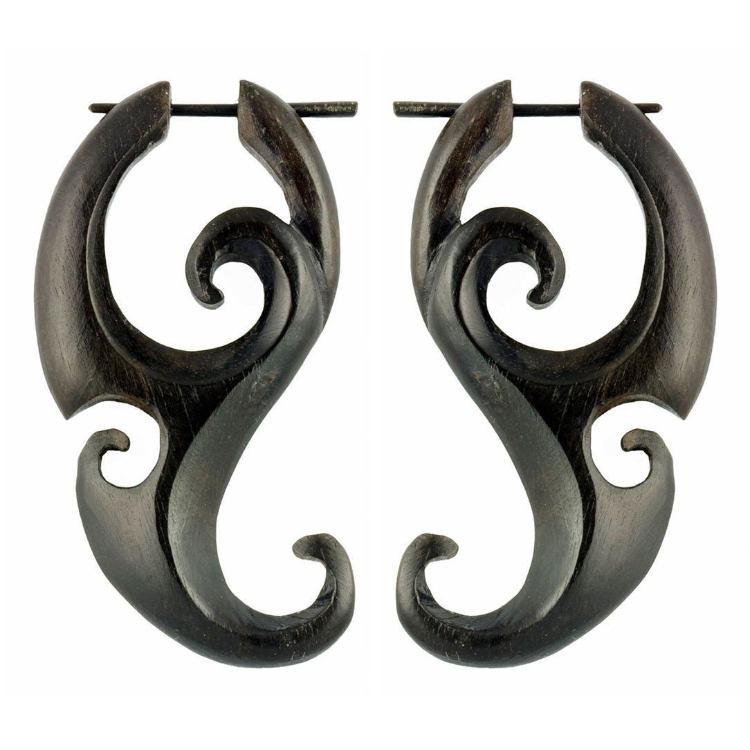 Last Pair! Jungle Curls - Wood - Tree Spirit Wellness