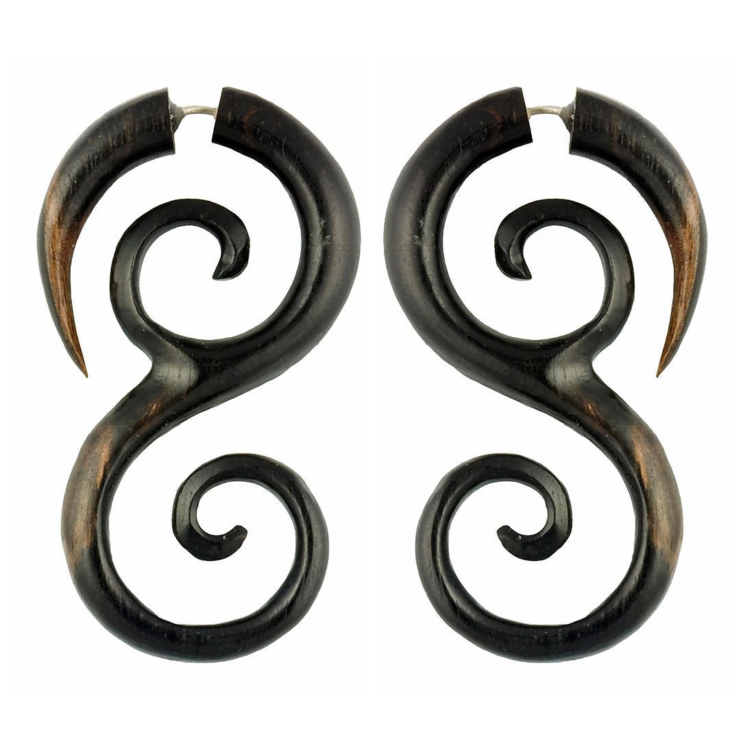 Last Pair! Liberty Curls - Wood - Tree Spirit Wellness