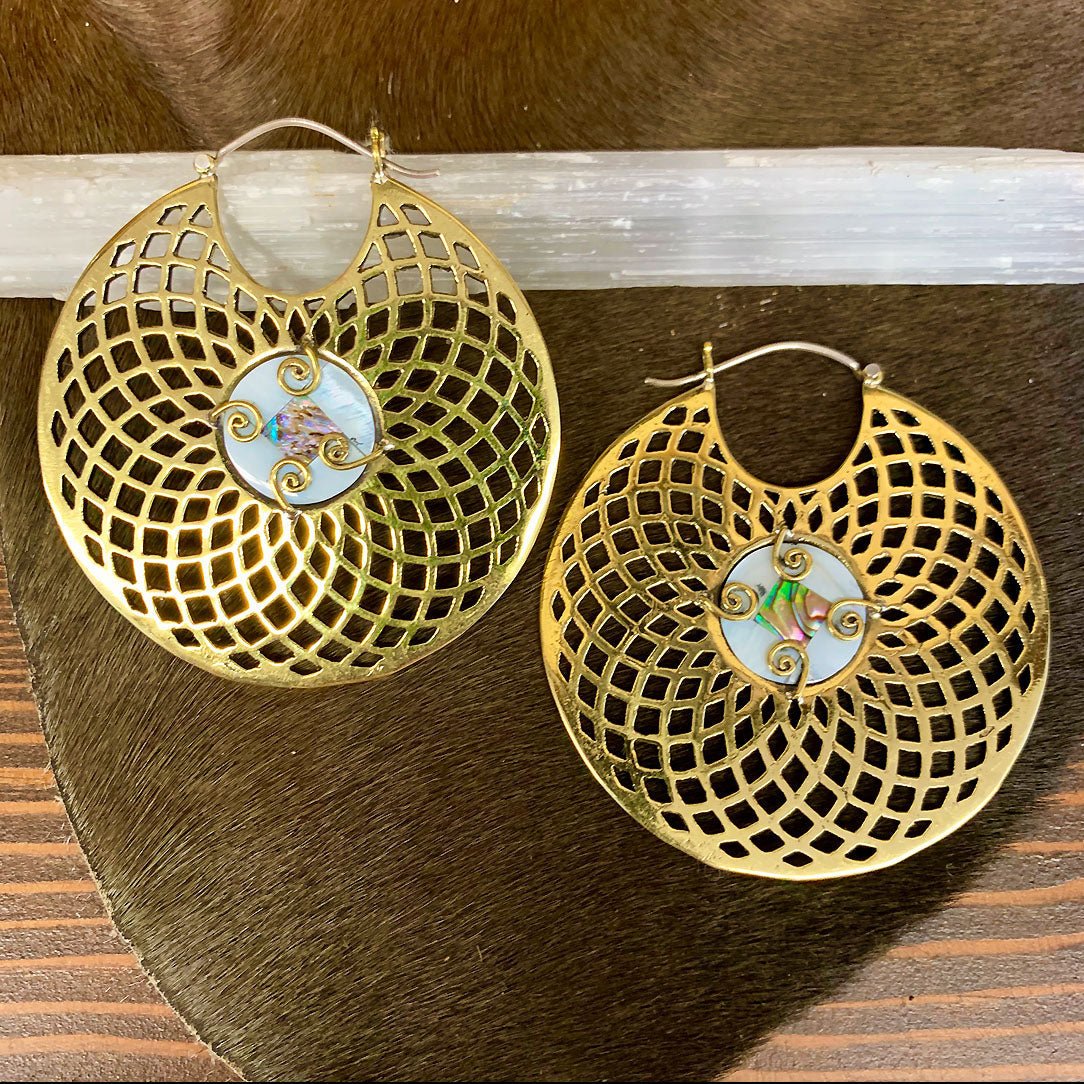 Last Pair! Sanaya Diamond Hoops - Silver Post - Tree Spirit Wellness
