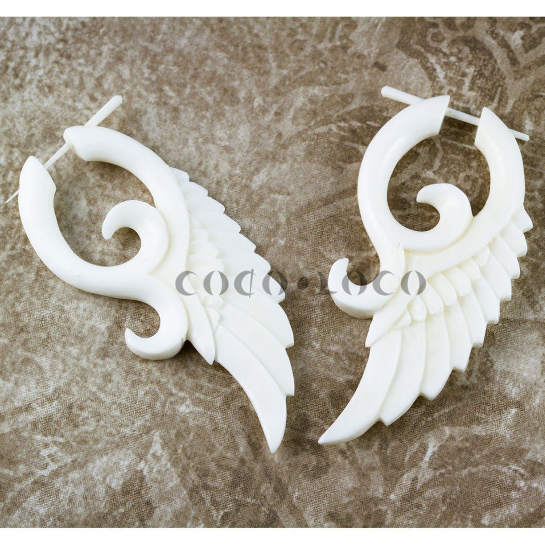 Last Pair! Simana Wings - Bone - Tree Spirit Wellness
