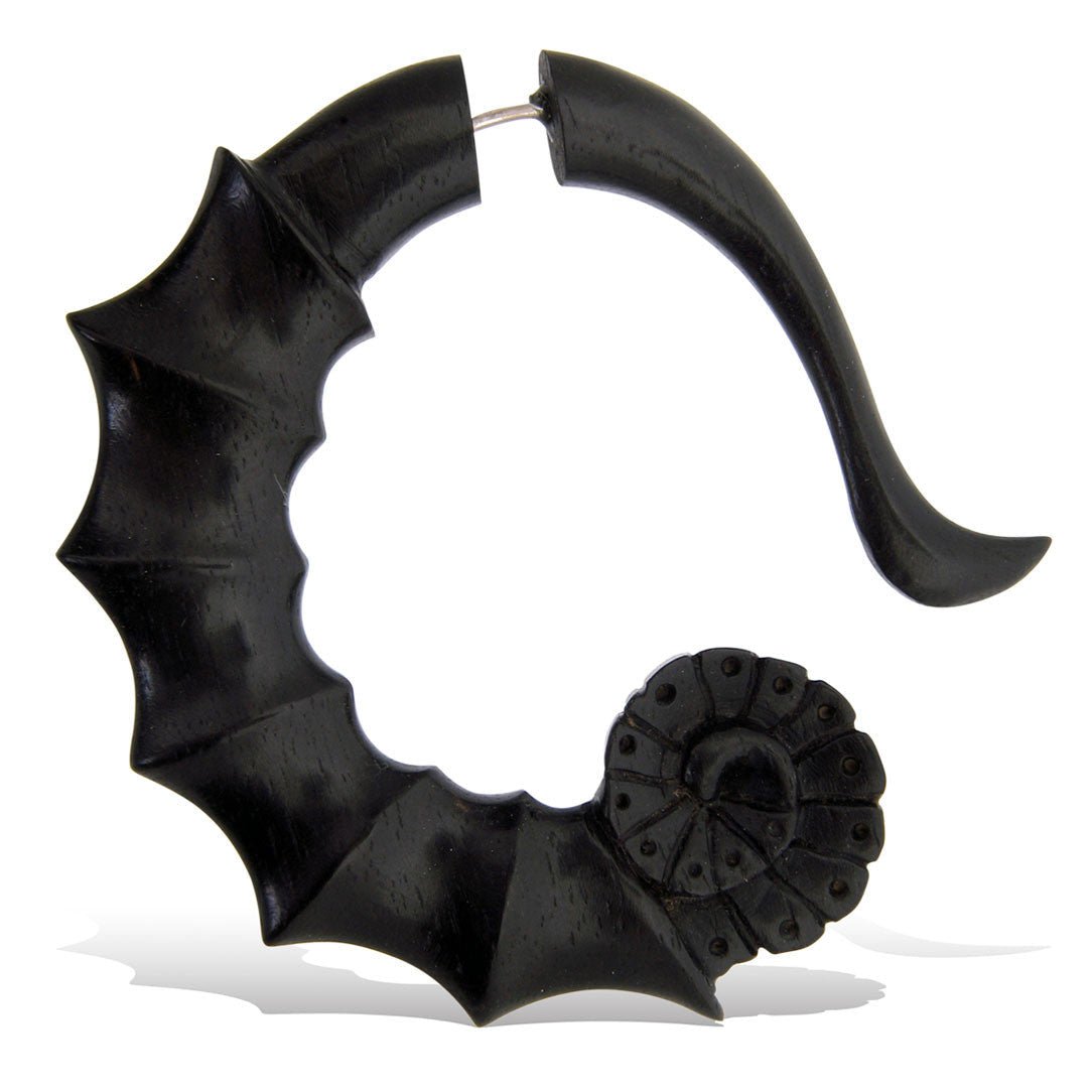 Last Pair! Snail Curls - Wood - Tree Spirit Wellness