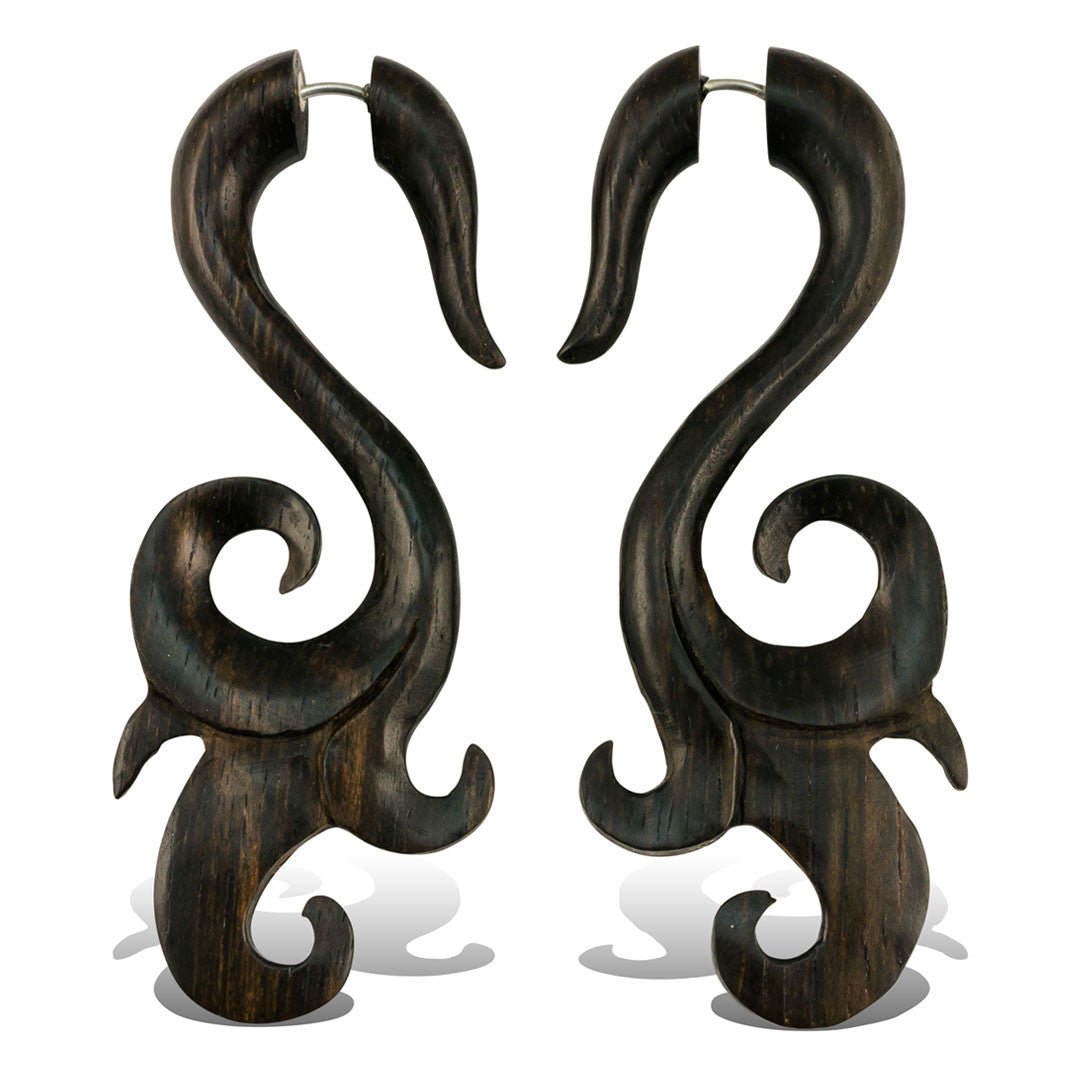 Last Pair! Talia Curls - Wood - Tree Spirit Wellness