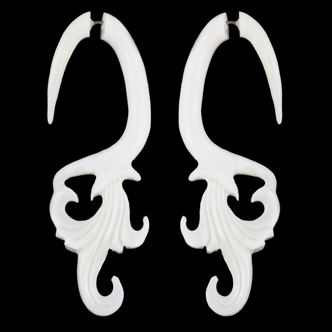 Last Pair! Tifara Flowers - Bone - Tree Spirit Wellness