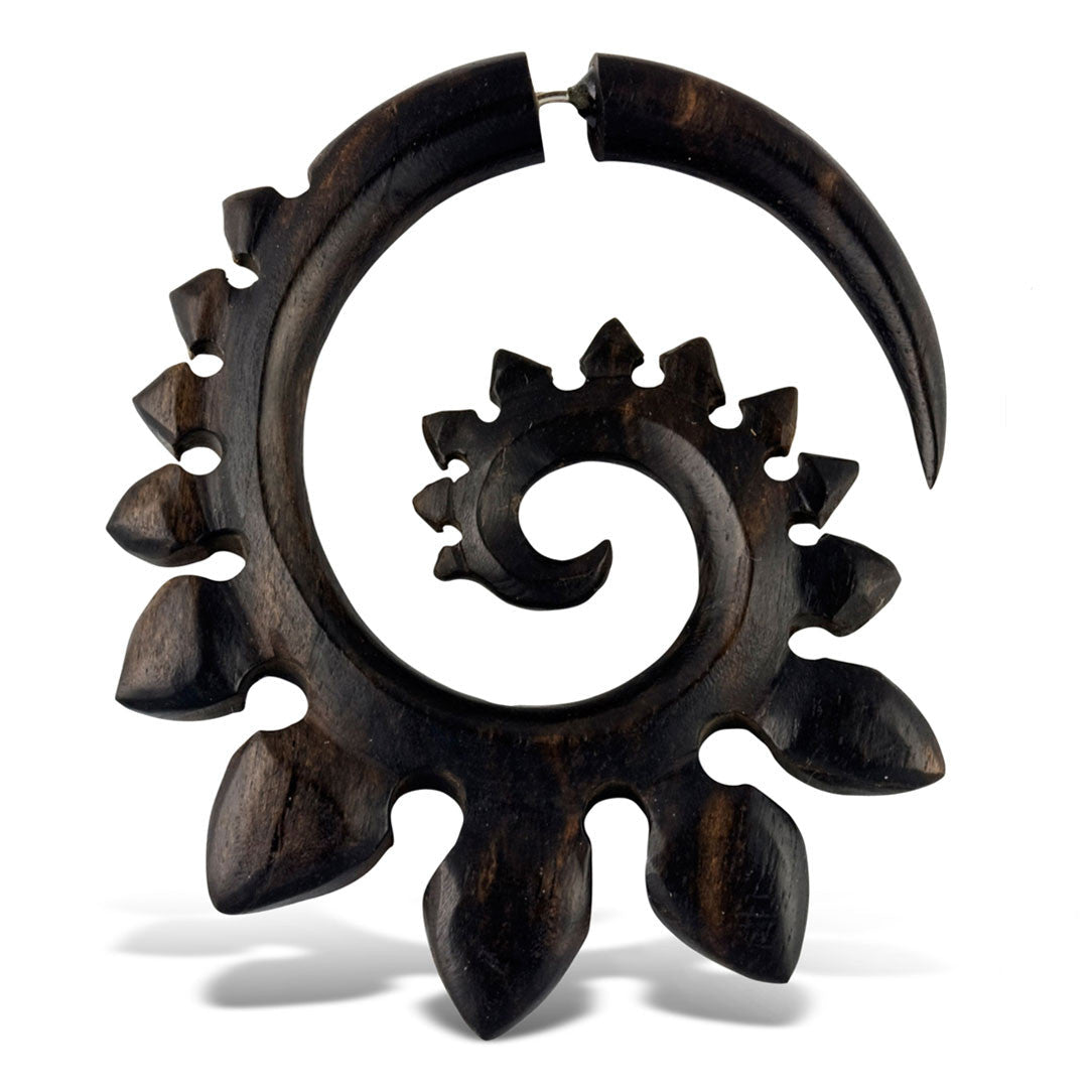 Last Pair! Zina Spirals - Wood - Tree Spirit Wellness