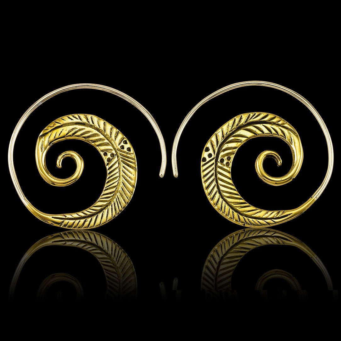 Leaf Spirals - Silver Posts - Tree Spirit Wellness