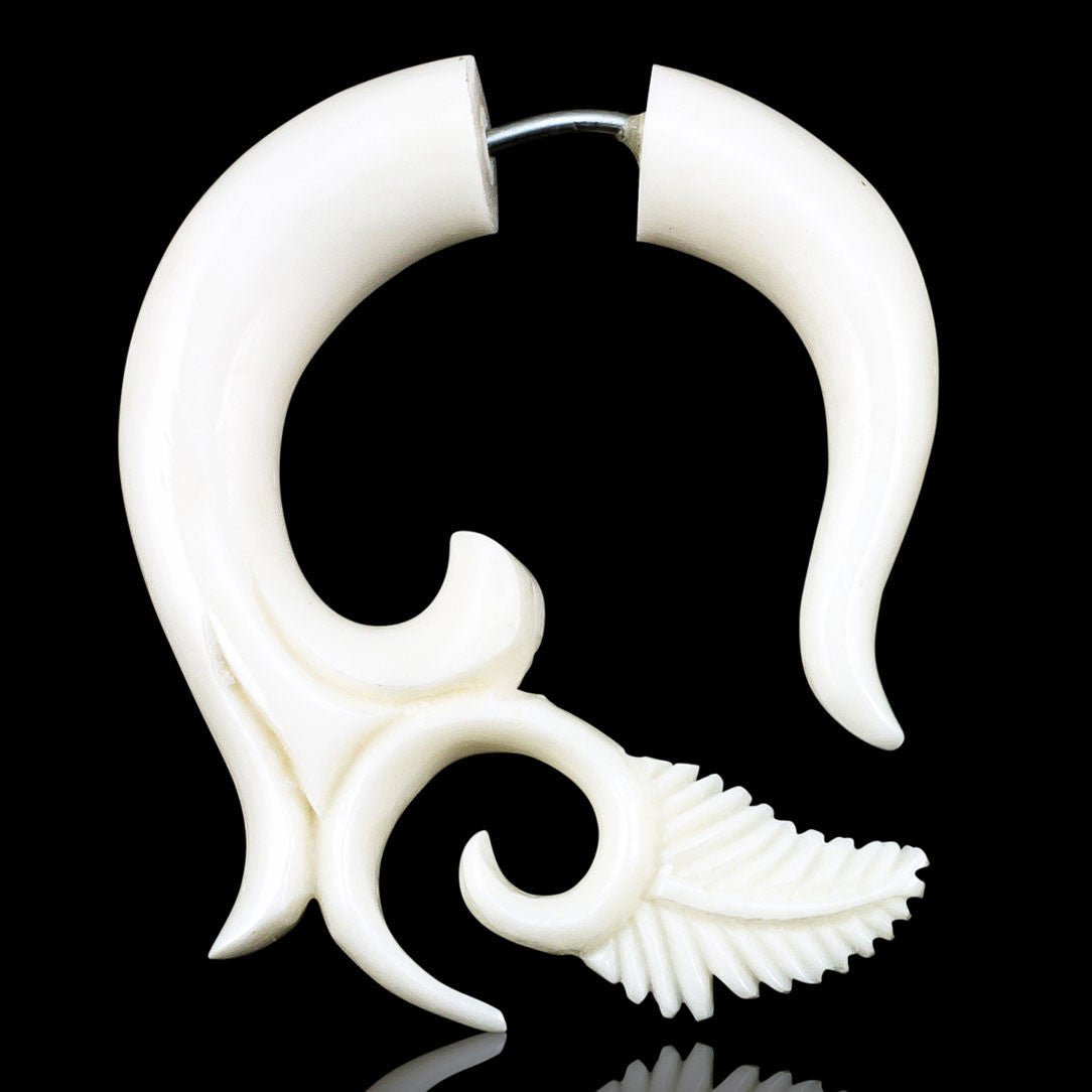 Leaf Tip Curls - Bone - Tree Spirit Wellness