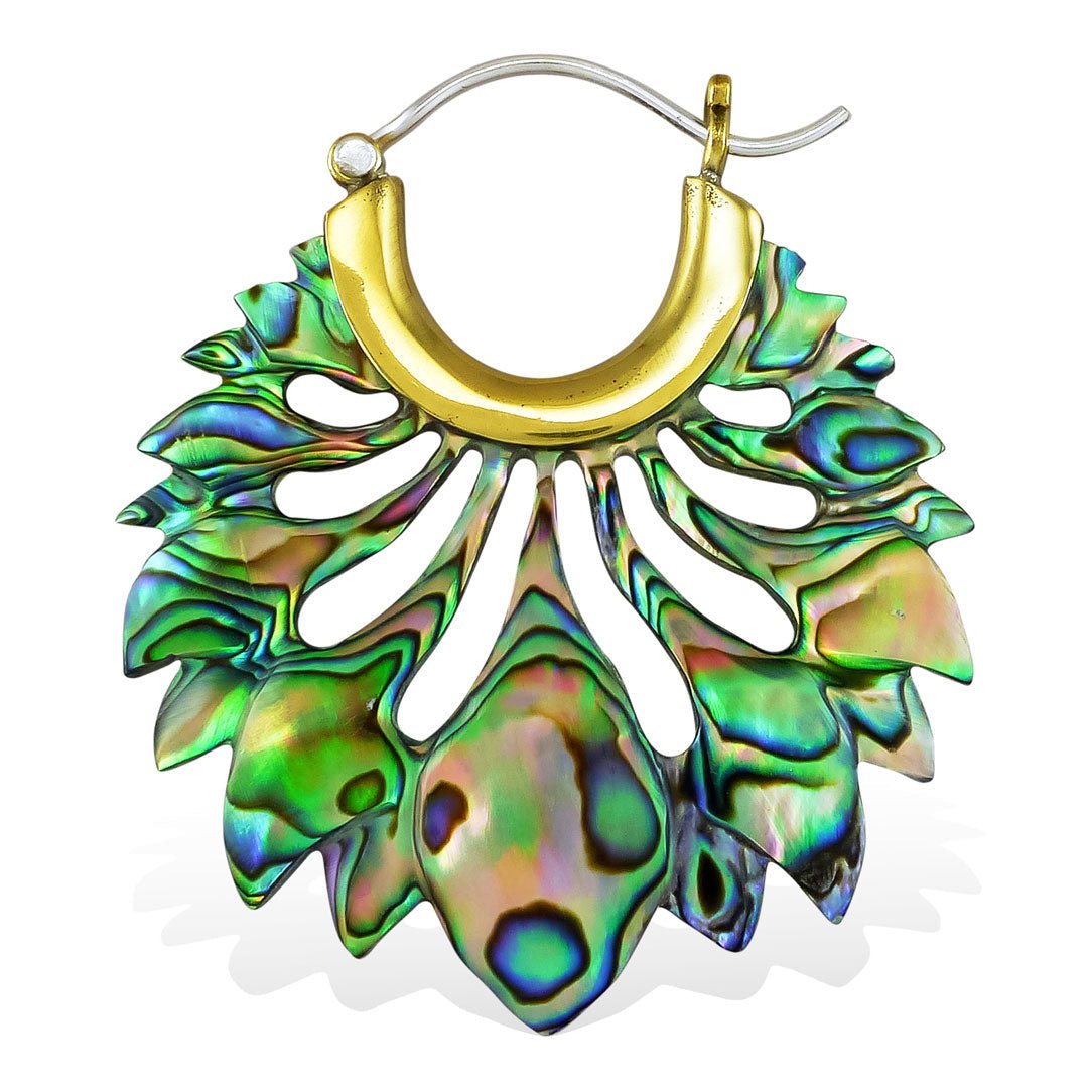 Leilani Hoops - Abalone Shell - Tree Spirit Wellness