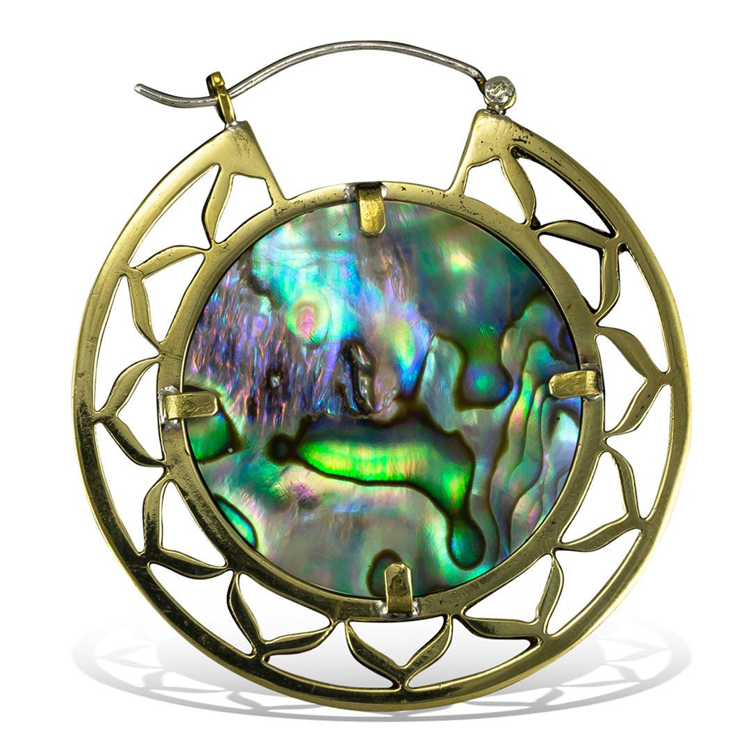 Leo Rising Abalone - Silver Post - Tree Spirit Wellness