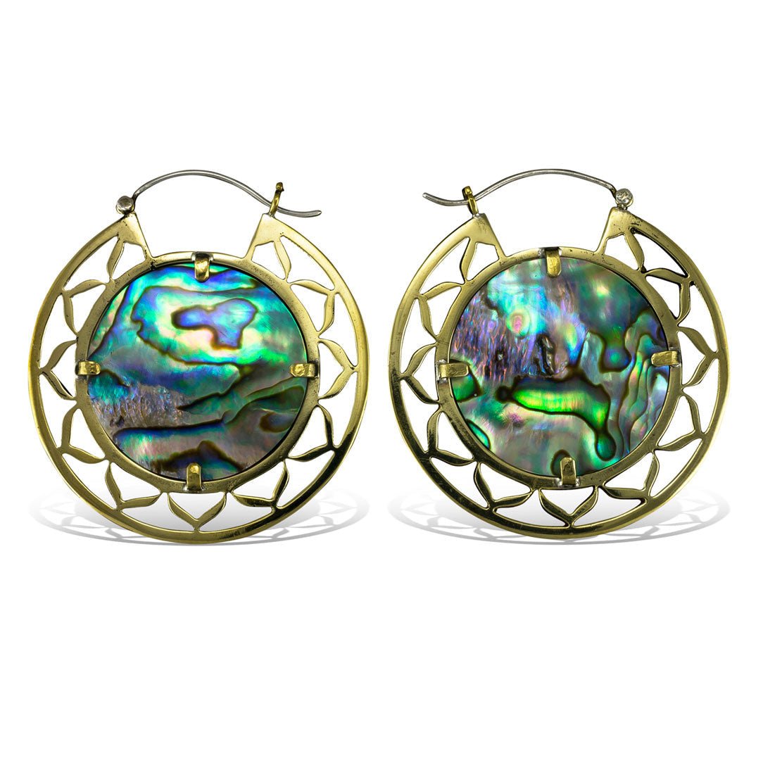 Leo Rising Abalone - Silver Post - Tree Spirit Wellness