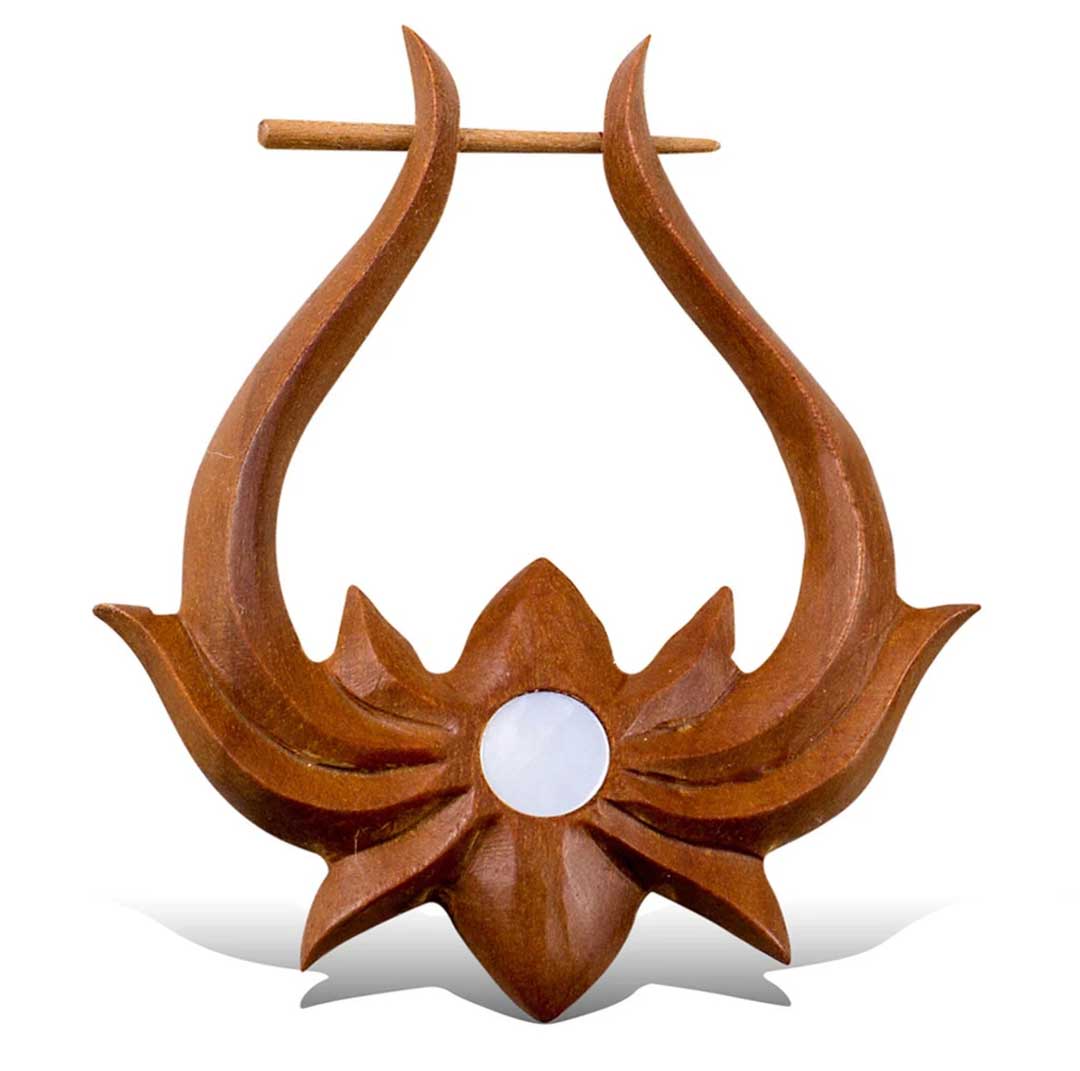 LOTUS HOOPS W SHELL freeshipping - Tree Spirit Wellness
