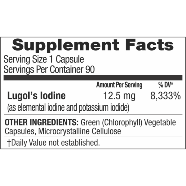 Lugol’s Iodine (dropper or capsules) - Tree Spirit Wellness