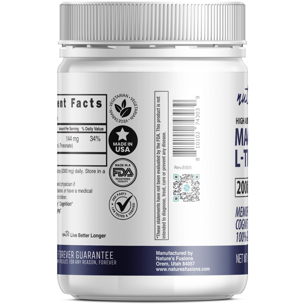 Magnesium L-Threonate Unflavored Powder - Tree Spirit Wellness