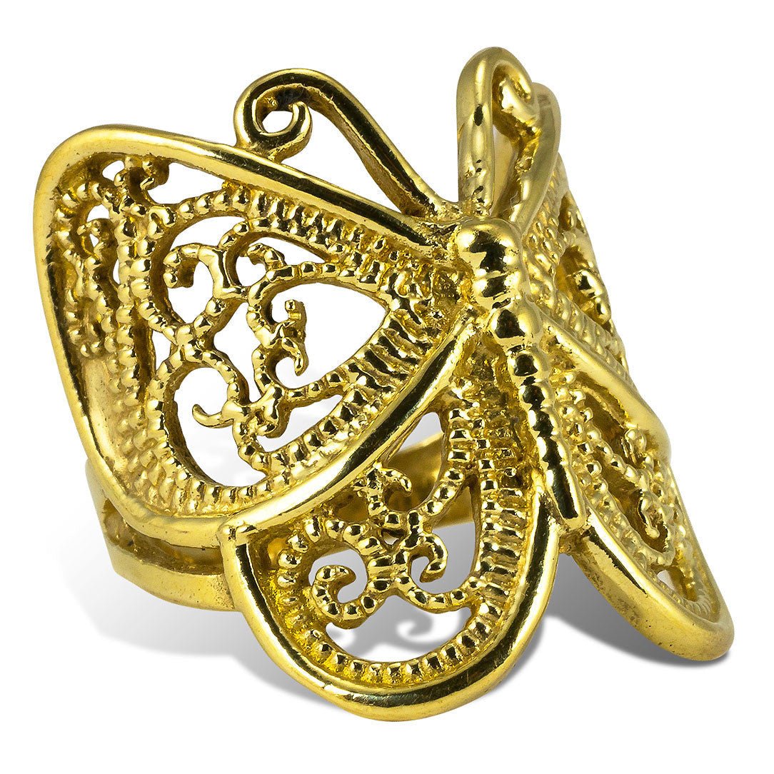 Mariposa Ring - Brass - Tree Spirit Wellness
