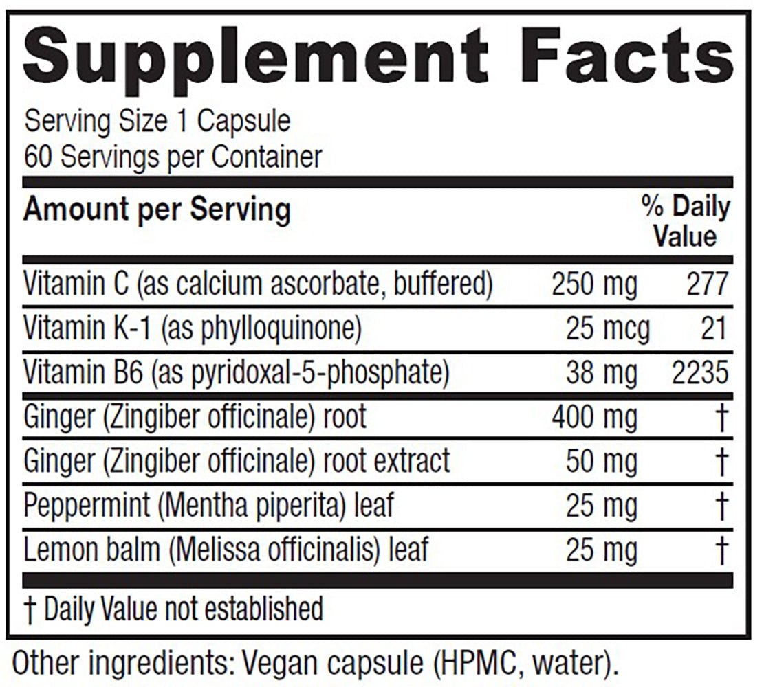 Nausea Ease™ – 60 capsules - Tree Spirit Wellness