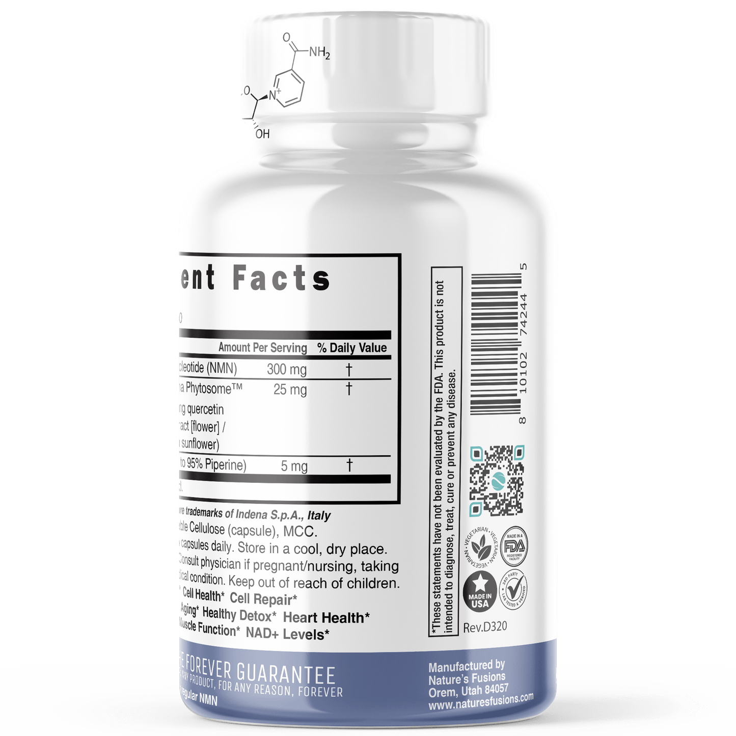 NMN+ 300 mg (NMN + Quercetin & Piperine) 60 ct. - Tree Spirit Wellness