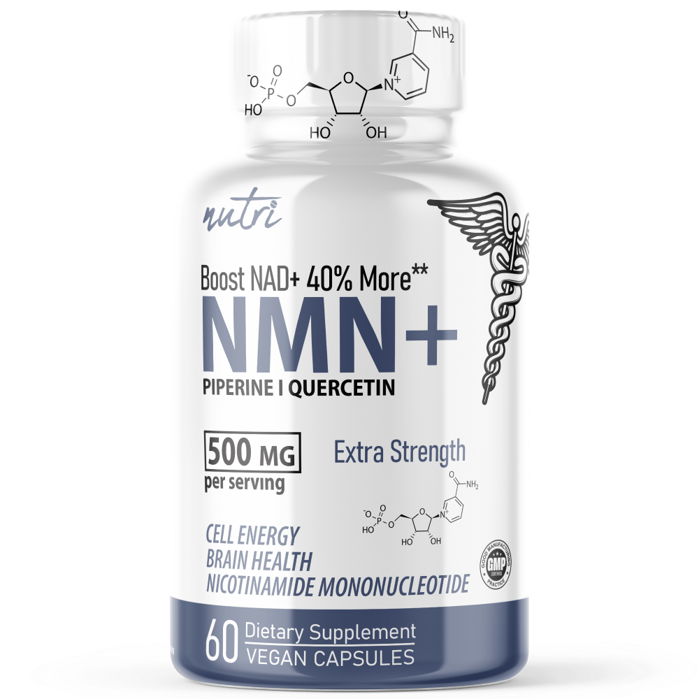 NMN+ 500 mg (NMN + Quercetin & Piperine) 60ct - Tree Spirit Wellness