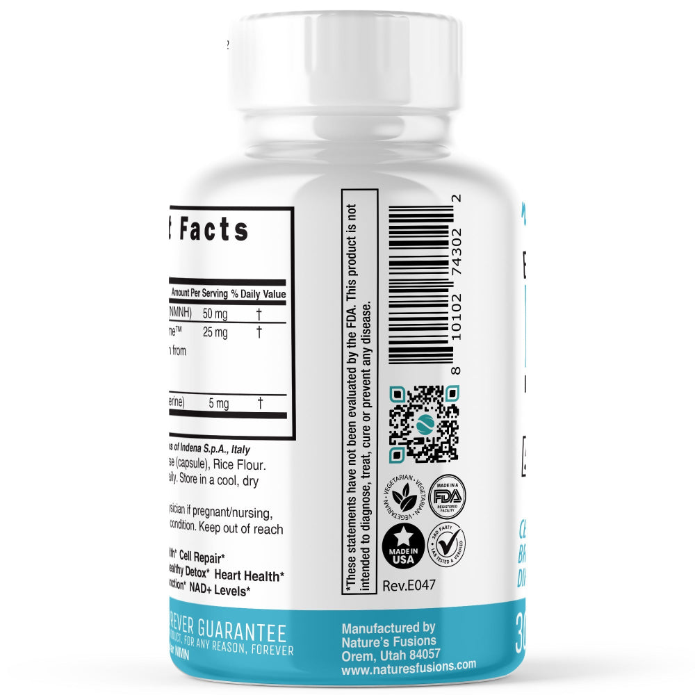 NMNH 50mg (DihydroNMN+ Quercetin & Piperine) 30ct - Tree Spirit Wellness