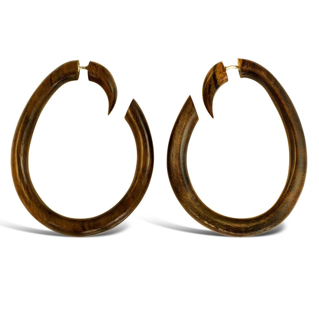Obasi Hoops - Wood - Tree Spirit Wellness