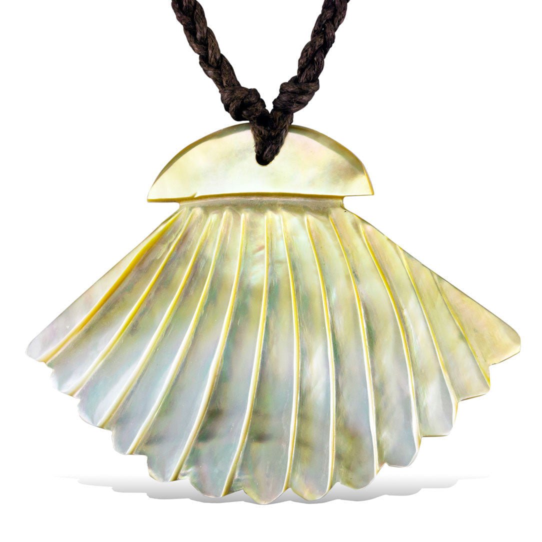 Ocean Fan Shell Pendant - Tree Spirit Wellness