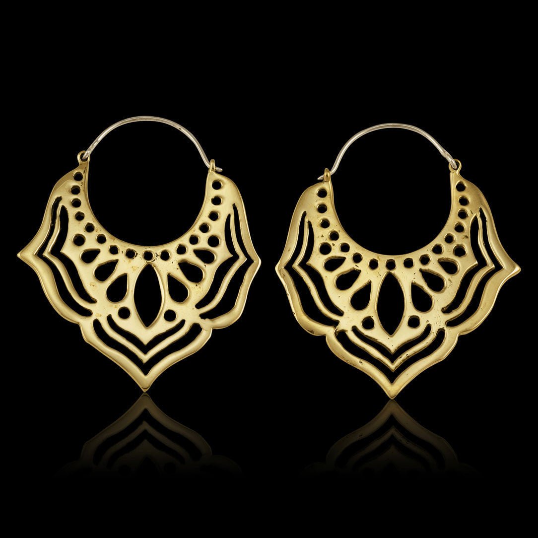 Open Heart Hoops - Silver Posts - Tree Spirit Wellness