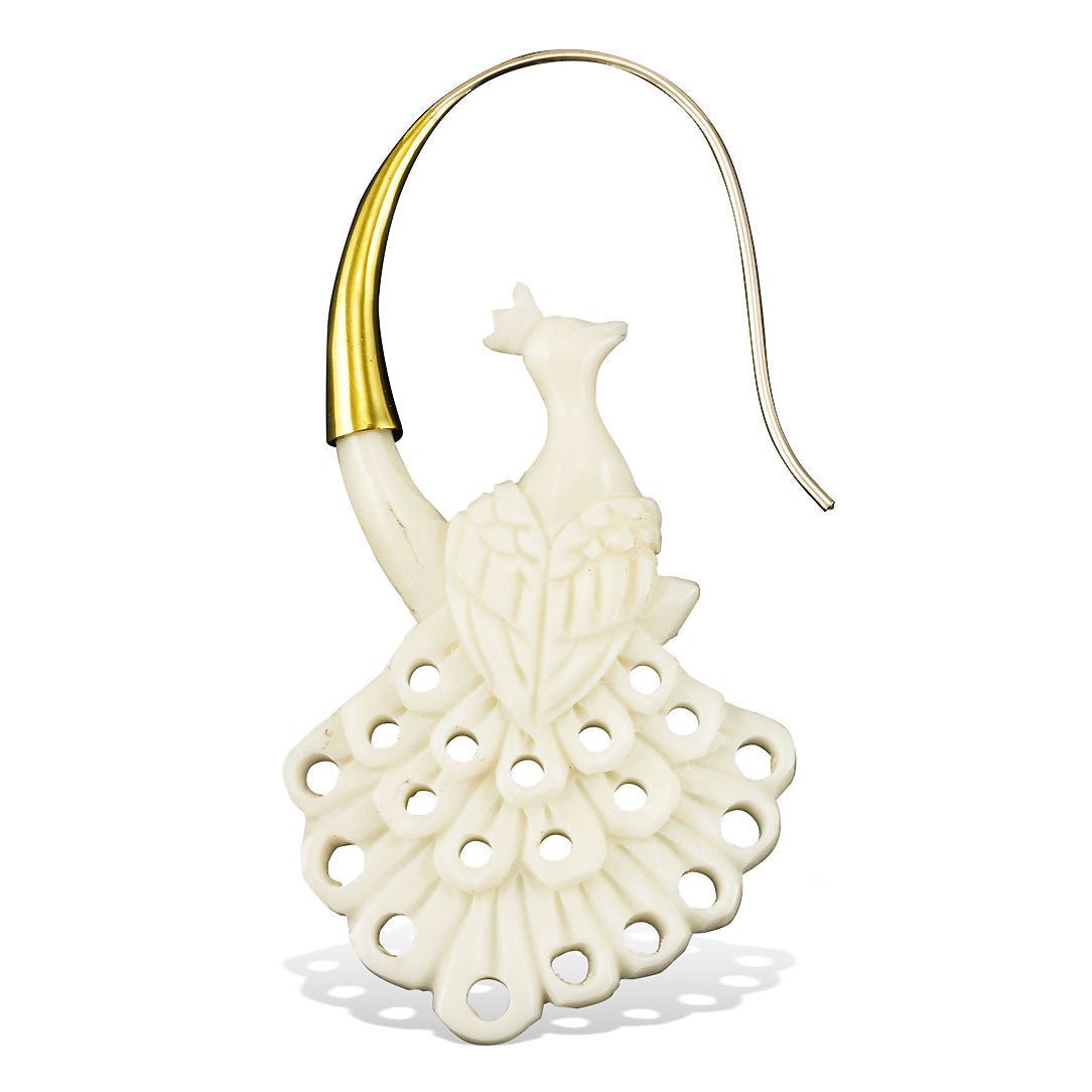 Peacock Fans - Bone - Tree Spirit Wellness
