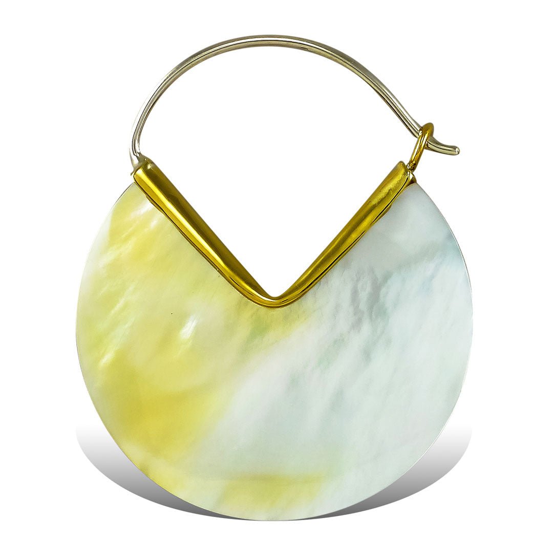 Pearl Hoops - Shell - Tree Spirit Wellness