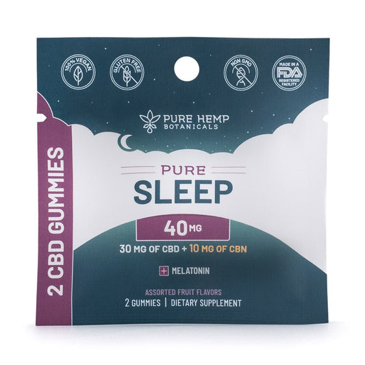Pure Sleep 40mg 2 gummies - Tree Spirit Wellness