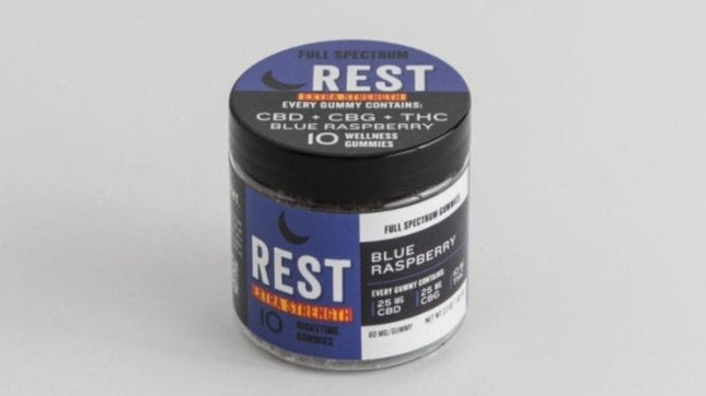 Rest Gummies Extra Strength CBD+CBG+THC mg/Gummy 30 CT. - Tree Spirit Wellness