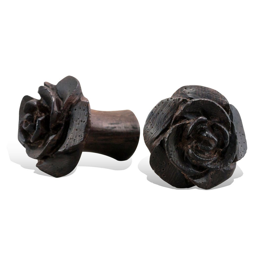 Rose Plugs - Brown Wood - Tree Spirit Wellness