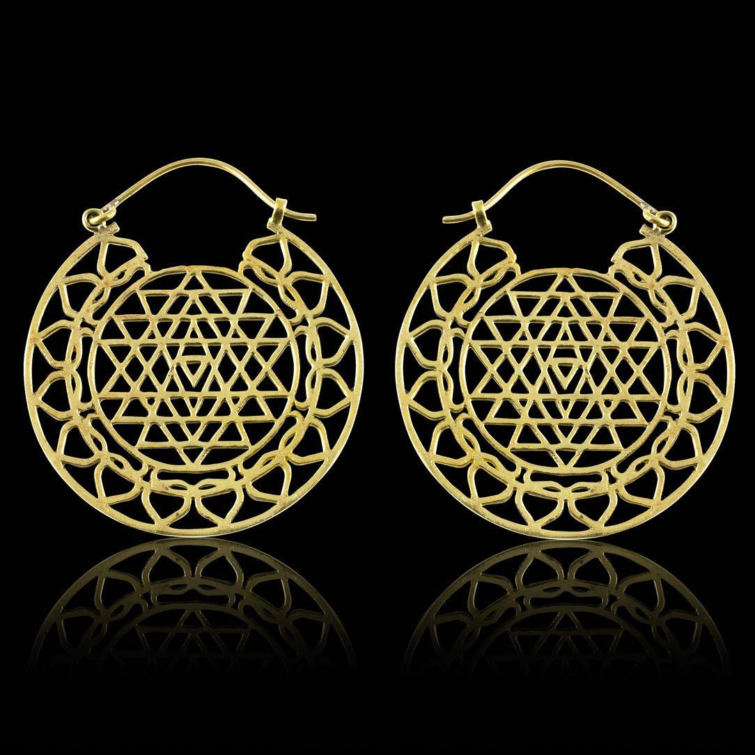 Sacred Geo Hoops - Tree Spirit Wellness