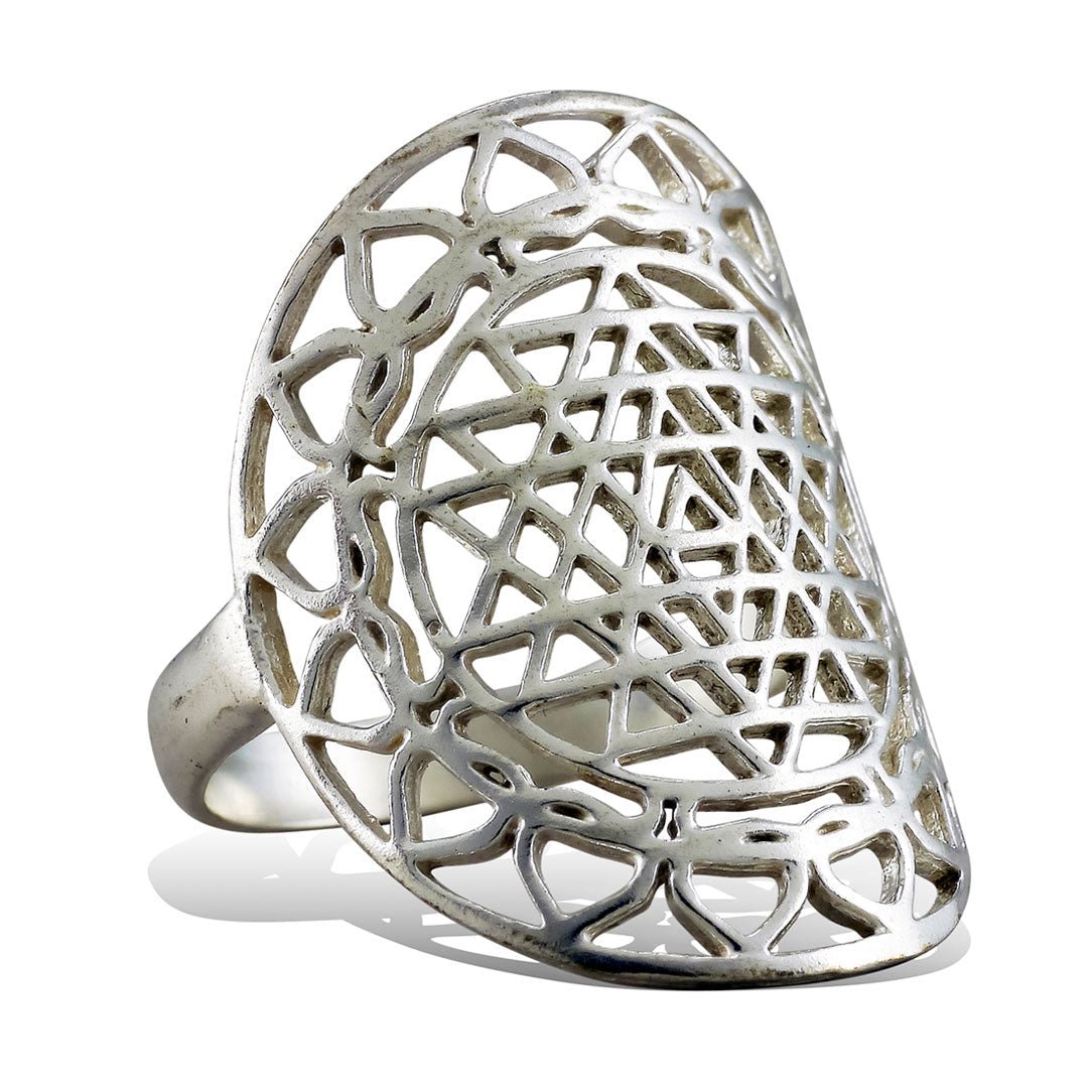 Sacred Mandala Ring - Silver - Tree Spirit Wellness