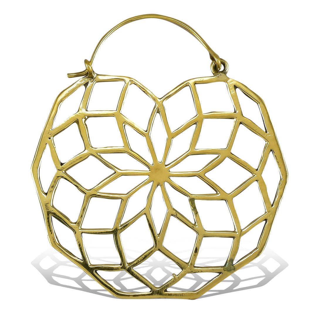 Sacred Rose Hoops - Tree Spirit Wellness