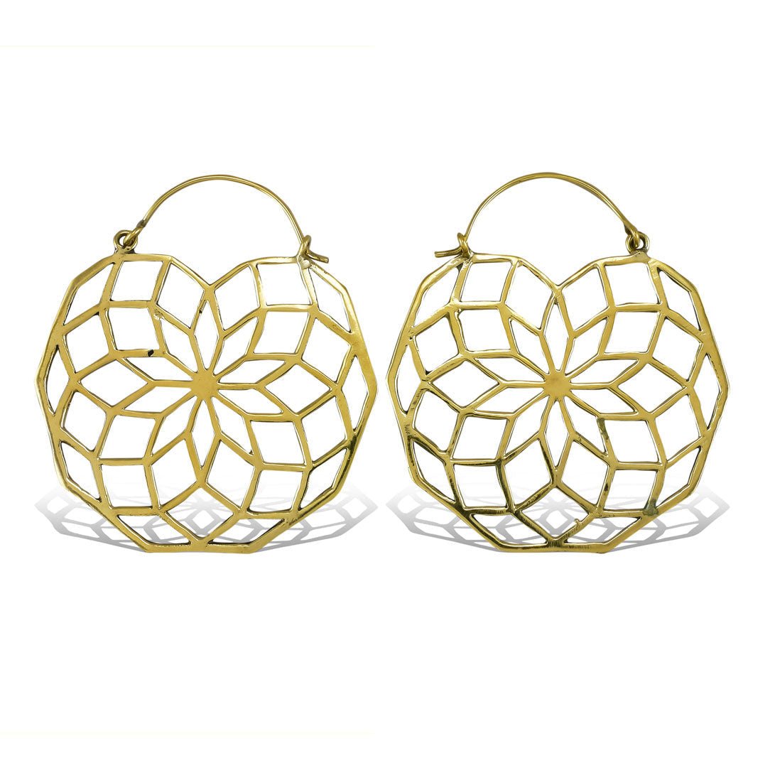 Sacred Rose Hoops - Tree Spirit Wellness