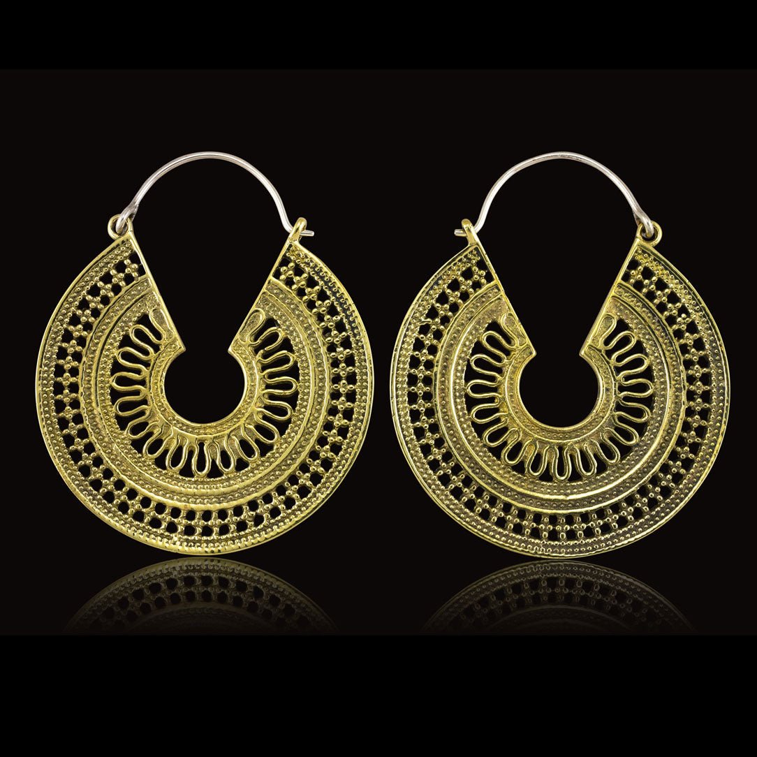 Sanjati Hoops - Silver Post - Tree Spirit Wellness