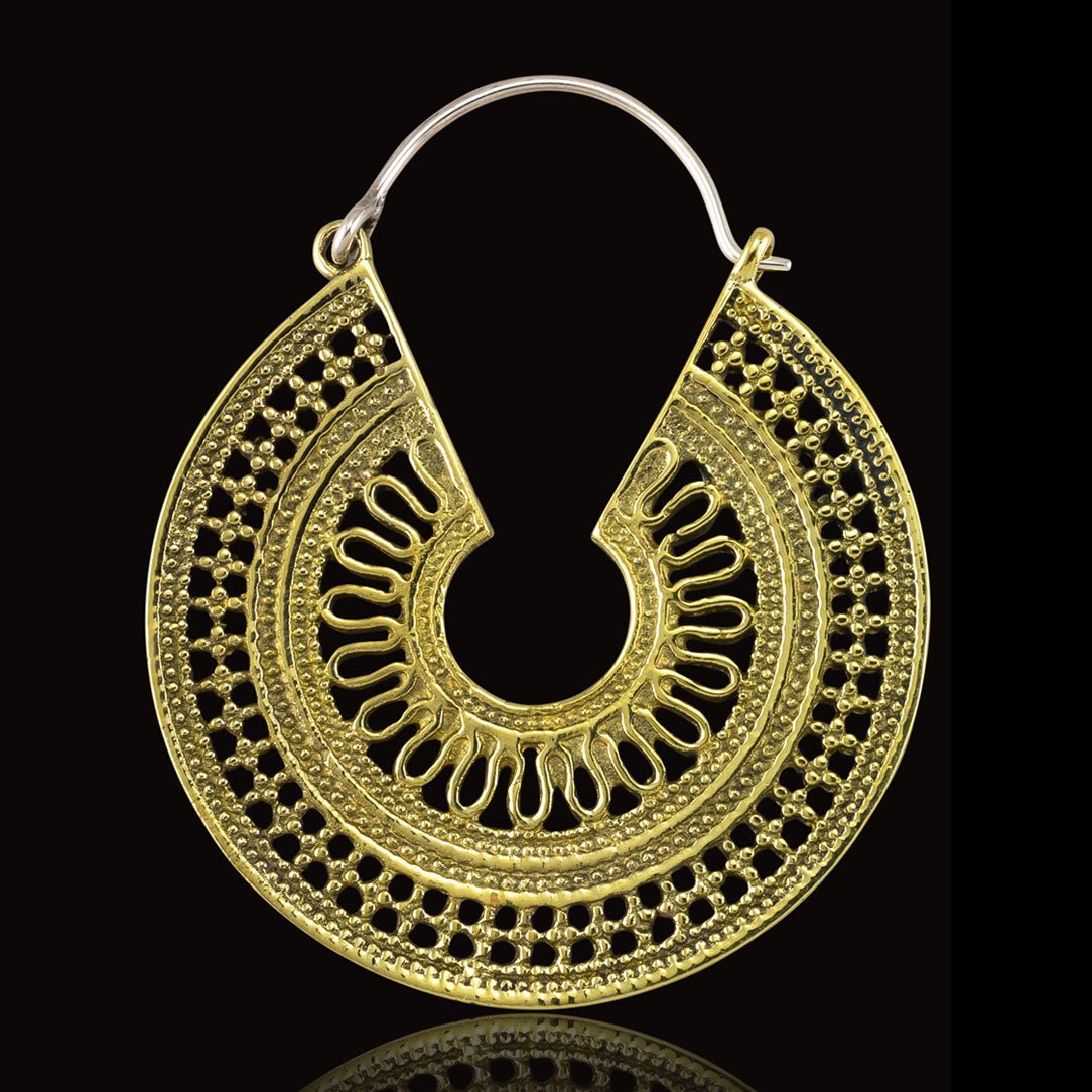 Sanjati Hoops - Silver Post - Tree Spirit Wellness