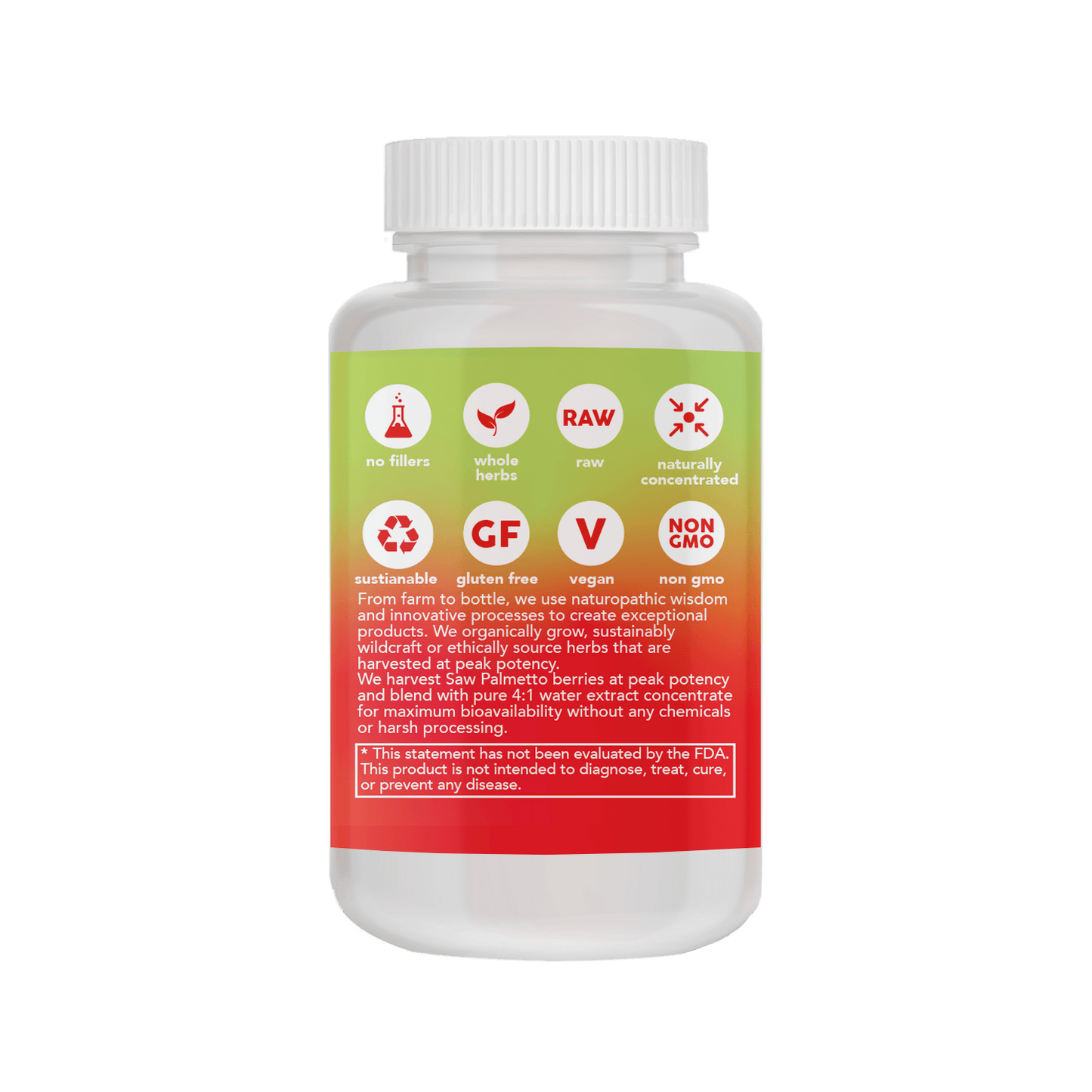 SAW PALMETTO CAPSULES *PLASTIC BOTTLE* - Tree Spirit Wellness