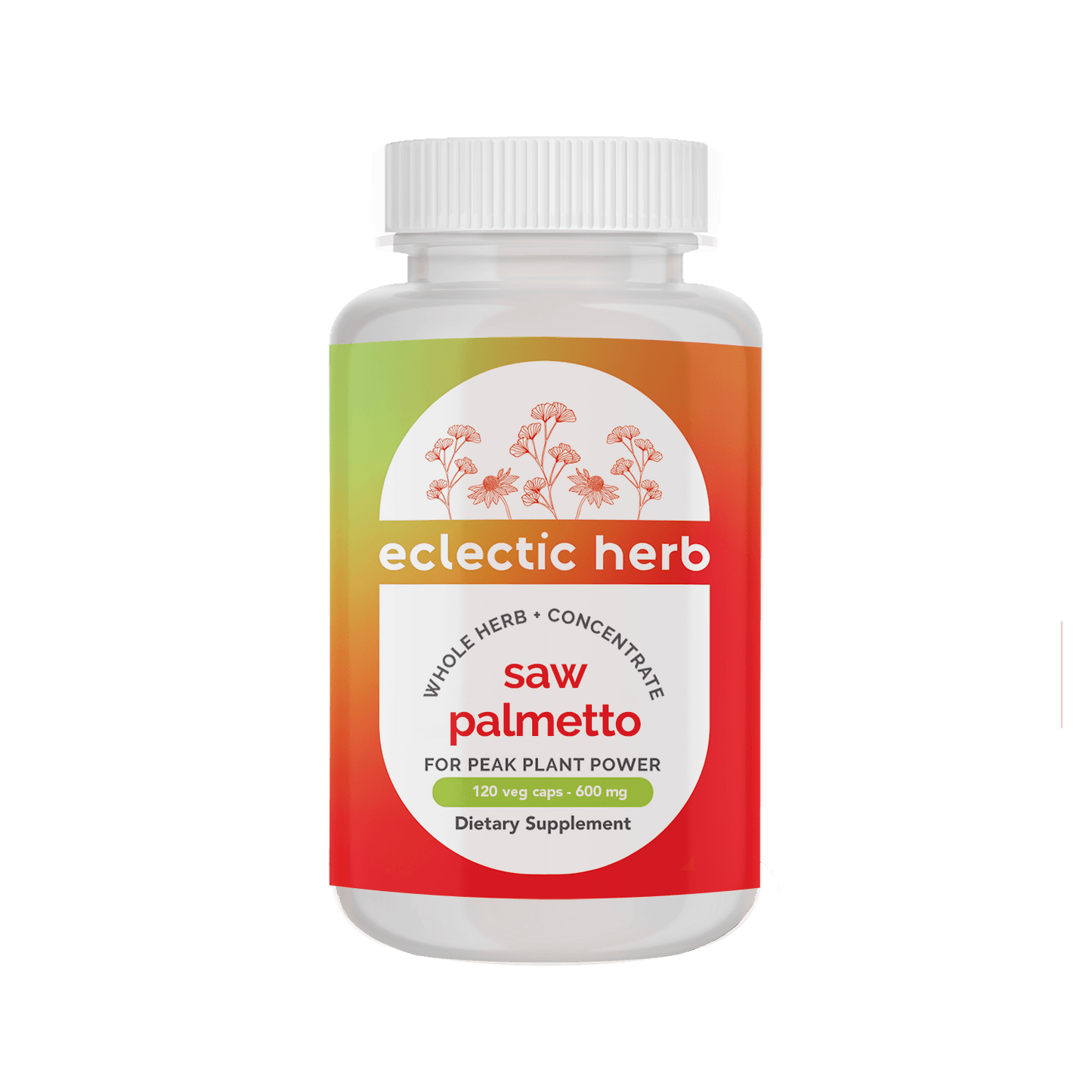 SAW PALMETTO CAPSULES *PLASTIC BOTTLE* - Tree Spirit Wellness