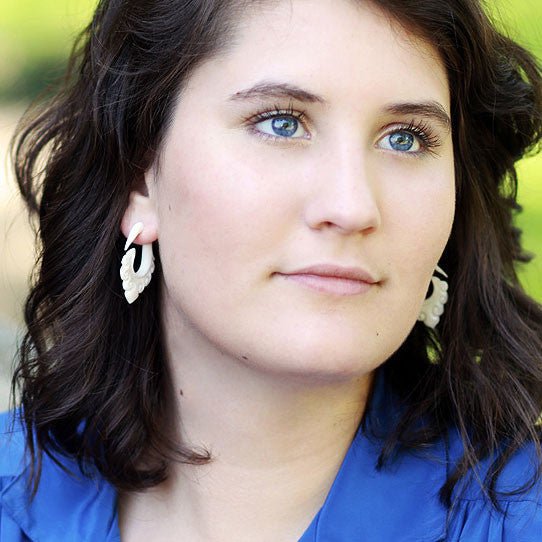 Shanti Hooks - Bone - Tree Spirit Wellness