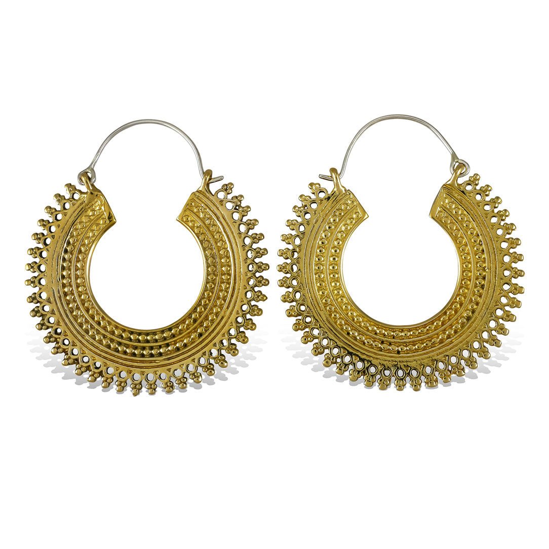 Sheba Hoops - Silver Posts - Tree Spirit Wellness