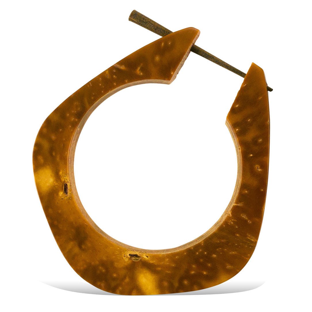 Shield Hoops - Piassava Palm Nut - Tree Spirit Wellness
