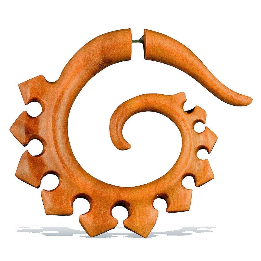 Spiked Spirals - Wood - Tree Spirit Wellness