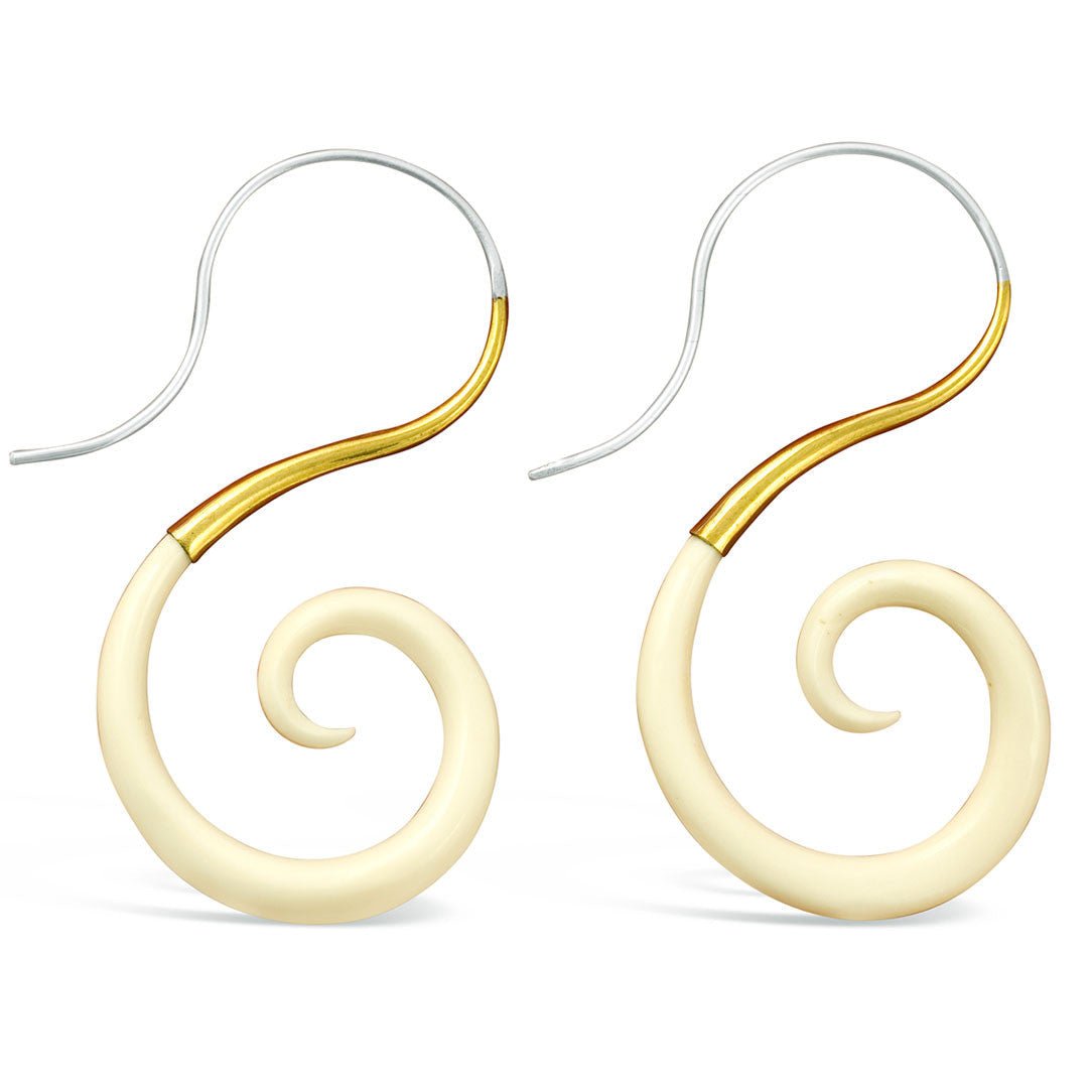 Spiral Tail - Bone - Tree Spirit Wellness
