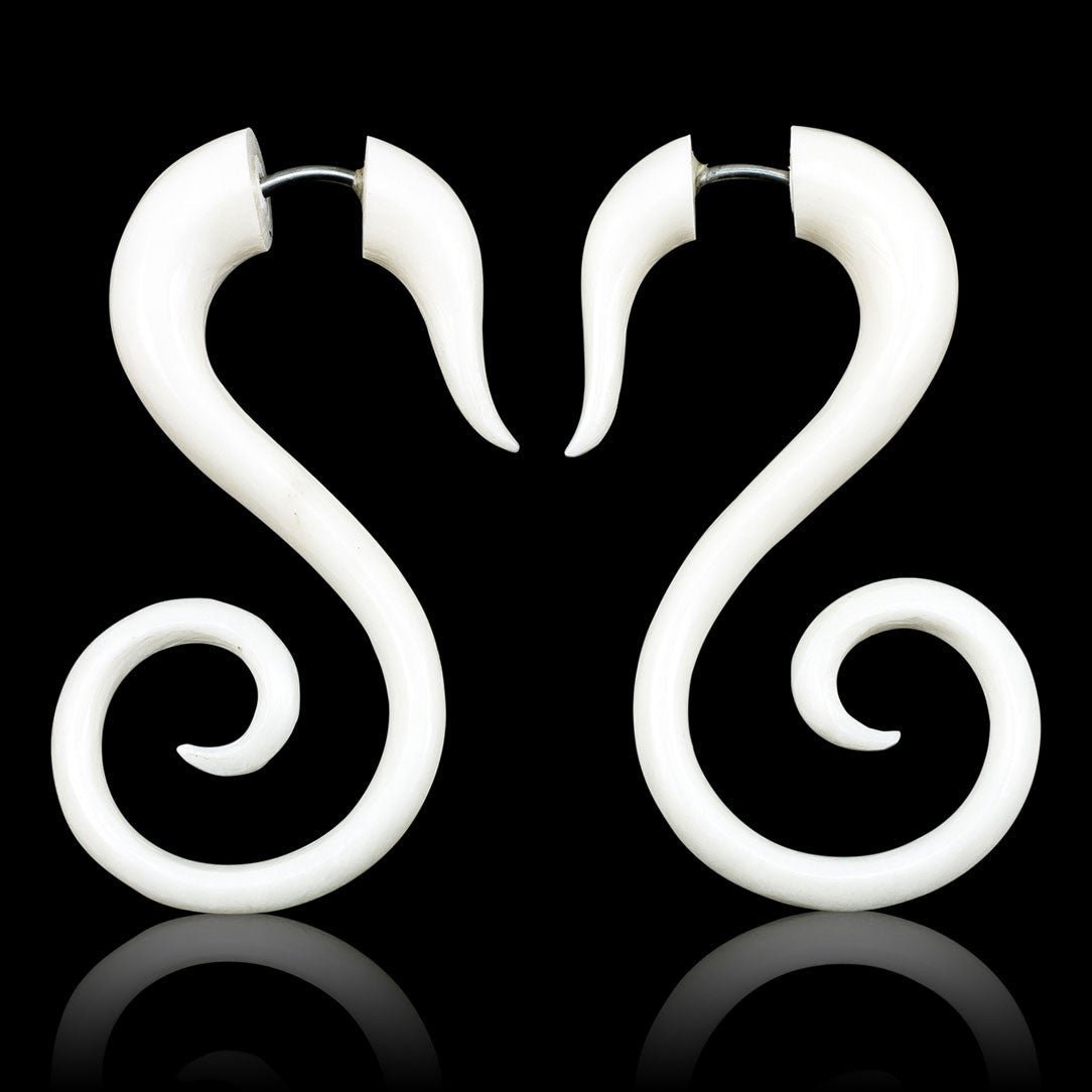 Spiral Tails - Bone - Tree Spirit Wellness