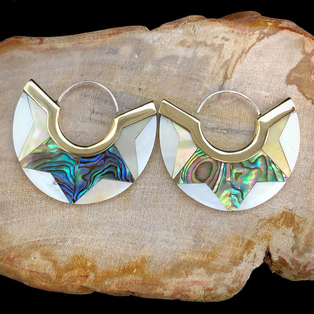 Sudanese Open Hoops - Mixed Shell - Tree Spirit Wellness