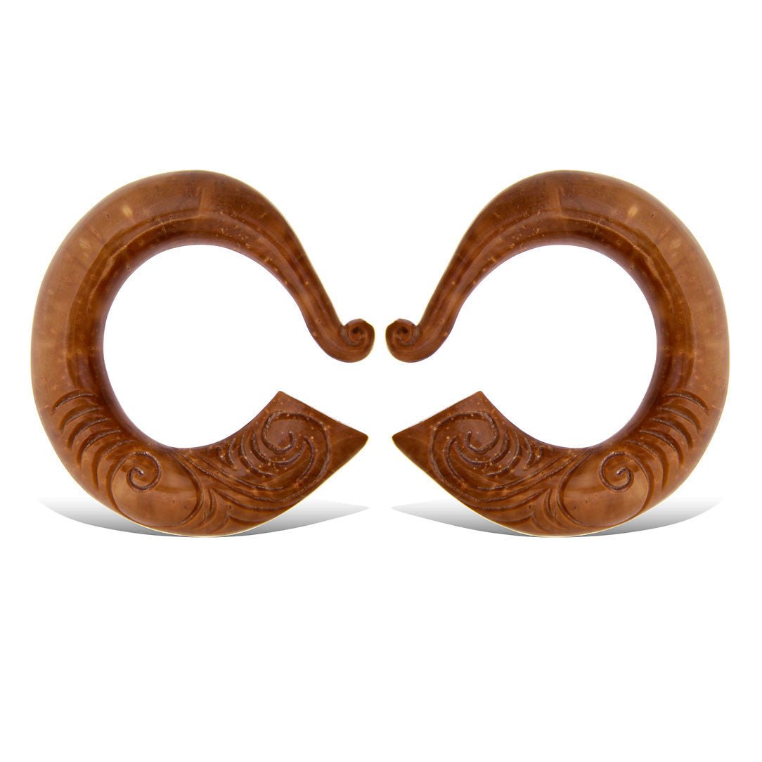 Sundara Hoops - Piassava Palm Nut - Tree Spirit Wellness