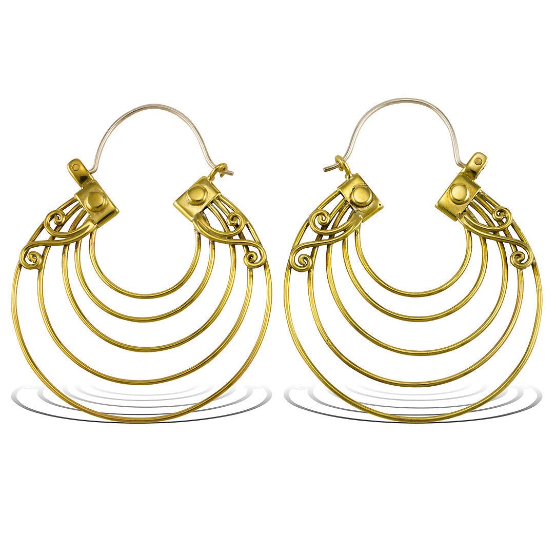 Terrace Hoops - Silver Post - Tree Spirit Wellness