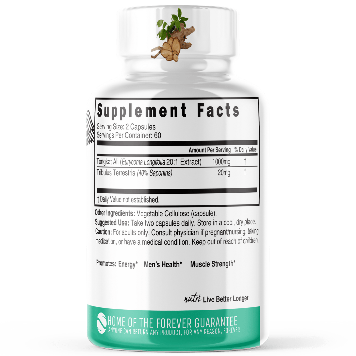 Tongkat Ali 1020mg EXTRA STRENGTH - Tree Spirit Wellness