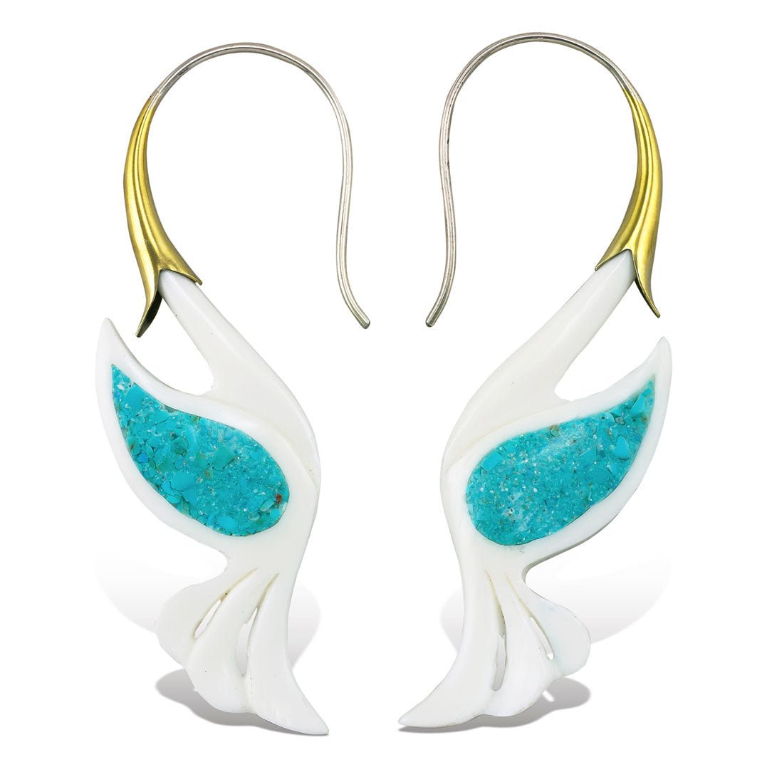 Turquoise Swans - Bone - Tree Spirit Wellness
